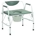 Drive Deluxe Bariatric Drop Arm Commode 650 lb Capacity, Assembled - 1 ea