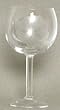 Individually Hand Etched Sand Dollar Red Wine Glass 7 1/4"H Set / 4