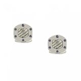 New Men's Sapphire Sterling Silver Cuff Links