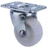 MINTCRAFT JC-B03 LIGHT-DUTY PLATE CASTER 1-1/4 WHITE/ZINC