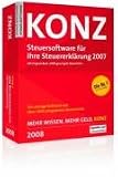 KONZ Steuersoftware 2008, mit Original-Buch