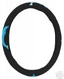Dolphin Steering Wheel Cover Black with Blue Dolphins SOFT