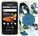 Hard Turqoise Flower Case Cover Faceplate Protector for Samsung Galaxy Prec ....