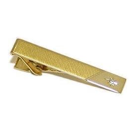 Gold Tie Clip with Sparkling Accent by Szul