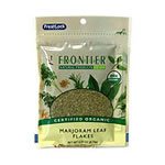 Frontier Marjoram Leaf Flakes CERTIFIED ORGANIC 0.31 oz pouch - Kosher