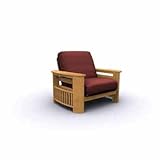 Elite Portofino Jr. Twin Chair Futon Frame - Golden Oak