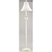 2 Light Floor Lamp Fossil Stone Finish with Gold Highlights and Brussels Linen Shade - Interior