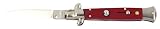 Sch�nes klassisches Sammlermesser Springmesser Stilletto rot