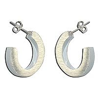 Earrings Designs in Sterling Silver for Women 0.75 inches (ers253)