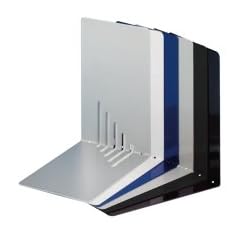 Maul Buchst�tze Metall, schmal, 85 x 140 x 140 mm, weiss, 1 Paar, 3501002
