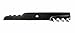 USA Mower Blades (3 MB110BP Mulching for Bad Boy 038-5350-00 038-5350-0050 Length 16-1/2 in. Width 2-1/2 in. Thickness 0.204 in. Center Hole 5/8 in. 32