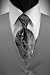 Silver Solid Satin Vest with Coordinating Tapestry Tie