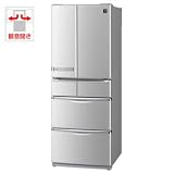 【エコポイント対象商品】シャープ 440L 6ドア ノンフロン冷蔵庫(シャインシルバー)SHARP プラズマクラスター冷蔵庫 SJ-XF44S-S