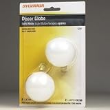60 watt 120 volt G16.5 Medium Screw (E26) Base Sylvania Light Bulb