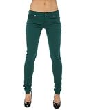 Tripp NYC The Stretch Twill Pants in Emerald Green,Denim for Women