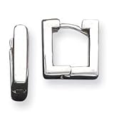Sterling Silver Square Hoop Earrings