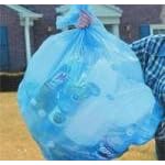 Click here to buy Blue Recycling Bags 23x10x39 33 Gallons 100 case1.2 Mil by Plastic Place.