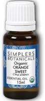 Simplers Botanical Company - Orange Essential Oil, 15 Milliliter liquid