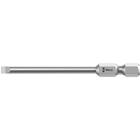Wera Series 4 800/4 Z Sheet Metal Bit, Slotted 0.6mm x 3.5mm x 70mm blade, 1/4" Drive