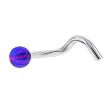 Pink Blue BEACH BALL Nose Ring