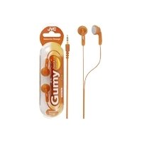 Childrens Toyshop  Third Party New : JVC HA-F130-DE - GUMY In-Ear Headphone with Colour Cord (Orange)