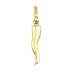 Italian Horn Charm 14k Gold 15mm