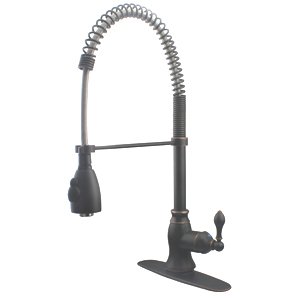 Ultra Single Handle Kitchen Faucet With Pull Down, Oil Rubbed Bronze Finish - UF12205