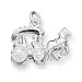 Sterling Silver Horse and Carriage Charm