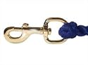 Brass Clip Cotton Leadrope-Navy
