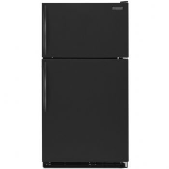 KitchenAid: K2TREFFWBL 21.7 cu. ft. Top-Freezer Refrigerator with 5 SpillGuard Glass Shelves, 4 Door Bins, Humidity Controlled Crisper and Ice Maker: Black