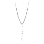1928 Bridal Crystal Y Necklace