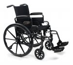 Traveler L4 Lightweight Wheelchair Front Rigging: Swingaway Footrest, Arm Type: Flip Back Desk Arm, Seat Size: 20