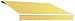 Awntech 14-Feet Galveston Semi-Cassette Left Motor with Remote Retractable Awning, 120-Inch Projection, Yellow
