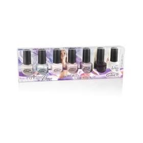 Color Club Catwalk Queen Nail Lacquer/Polish Collection- 7pc- 6 Polishes + Free Loosen Up Cuticle Remover- .6oz Each