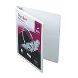 Avery Durable View Binder with 1/2-Inch EZ-Turn Ring, White, 12-Pack (17002)