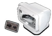 Permanent Mount Searchlight w/Dash Mounted RemoteWhite