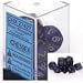 Chessex Dice: Polyhedral 7-Die Scarab Dice Set - Royal Blue w/Gold (27427)