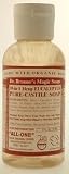 Dr. Bronners Magic Soap Made with Organic Oils - Eucalyptus - Magic Soap Travel Organic Liquid Soap 2 oz