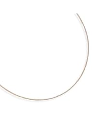 16 Inch 22 karat Gold Plated 925 Sterling Silver Diamond Cut Omega