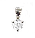 EGL Certified 4.01ct F/VS2 Round Cut Diamond Solitaire Pendant in Platinum