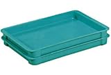 Fiberglass Stacking Box Green 14 3/8x14 3/8x3 1/2