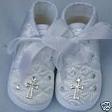 from Tigerlilykitten BOYS CHRISTENING SHOES WITH CROSS & DIAMANTE