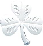Sterling Silver Diamond Cut Shamrock Charm