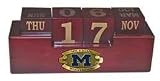 NCAA Michigan Wolverines Wooden Desk Calendar