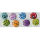 Eight Sew Fun Buttons