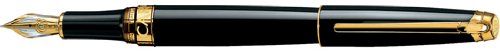 Caran Dache Leman Ebony Black Lacquered GT Medium Point Fountain Pen - CA-4799282
