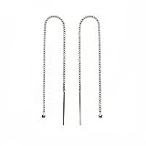 Sterling Silver Ear Threads Threaders 4 Inch / Add A Bead