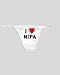 White Thong with I Love Nipa