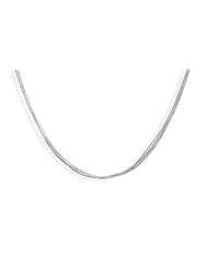 Genuine Elegante Chain Necklace. 16" 5 Strand Liquid Silver Necklace. 100% Satisfaction Guaranteed.