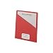 Smead Slash/Jacket, Letter, 11 Point, Red, 25 per Pack (75433)